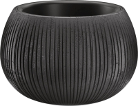 Кашпо Prosperplast Beton Bowl 370 / DKB370-B411 (черный бетон) - 