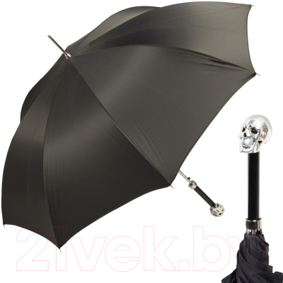 Зонт-трость Pasotti Capo Silver Oxford Black