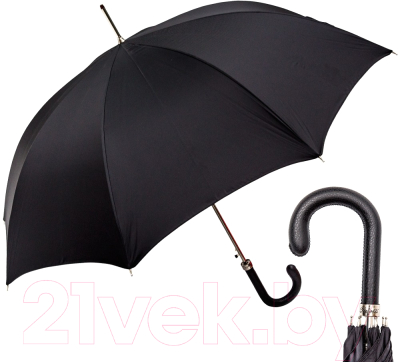 Зонт-трость Pasotti Classic Pelle Comondor Black