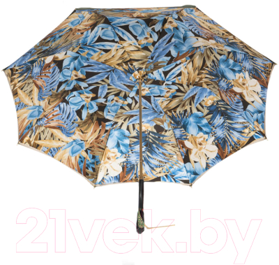 Зонт-трость Pasotti Oliva Blue Belezza Swarovski