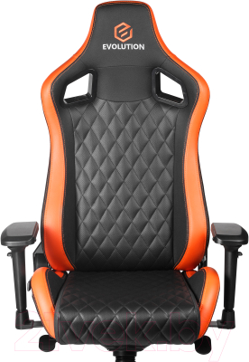 Кресло геймерское Evolution Omega (черный/оранжевый)