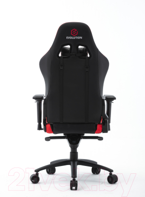Кресло геймерское Evolution Racer M (черный/красный)