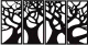Декор настенный Arthata Дерево 130x60-B / 043-4 (черный) - 