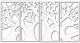 Декор настенный Arthata Дерево 130x60-V / 043-4 (белый) - 