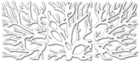 Декор настенный Arthata Ветви дерева 105x50-V / 004-3 (белый) - 