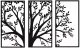 Декор настенный Arthata Триптих 145x95-B / 002-3 (черный) - 