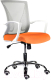 Кресло офисное Brabix Wings MG-306 / 532011 (cерый/оранжевый E-105) - 