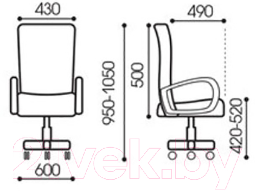 Кресло офисное Brabix Wings MG-306 / 532010 (cерый/черный E-11)