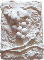 Декоративный камень гипсовый Polinka Декор Виноград белый (150x110x10) - 