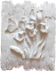 Декоративный камень гипсовый Polinka Декор Ирис белый (190x150x20) - 