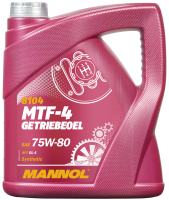 Трансмиссионное масло Mannol MTF-4 Getriebeoel 75W80 GL-4 / MN8104-4 (4л) - 
