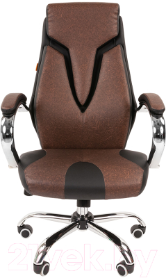 Кресло офисное Chairman 901 (экопремиум черный/коричневый)