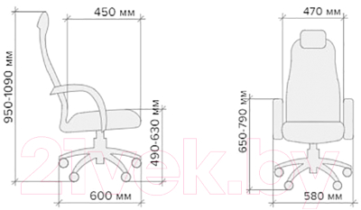 Кресло офисное Everprof EP-600 (сетка/черный)