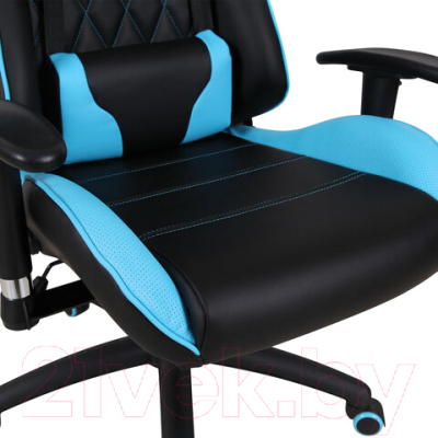 Кресло геймерское Brabix GT Master GM-110 / 531928 (черный/голубой)