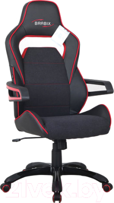 Кресло геймерское Brabix Nitro GM-001 / 531816 (черный/красный)