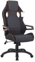 Кресло геймерское Brabix Techno Pro GM-003 / 531813 (черный/серый/оранжевый) - 