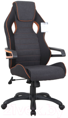 Кресло геймерское Brabix Techno Pro GM-003 / 531813 (черный/серый/оранжевый)