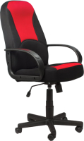 Кресло офисное Brabix City EX-512 / 531408 (черный/красный TW) - 