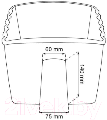 Вазон Prosperplast Doniczka Crown DCRO400-R624 (терракотовый)