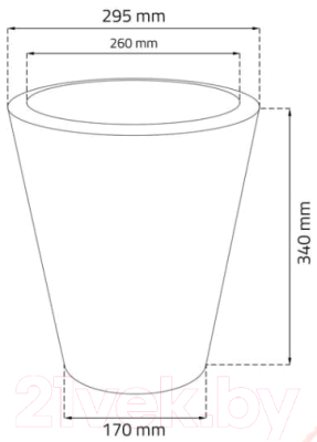 Кашпо Prosperplast Matuba DBMT300-7529U (мокко)