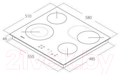 Электрическая варочная панель Akpo PKA 58601
