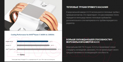Кулер для процессора Arctic Cooling Freezer A13 X (ACFRE00083A)