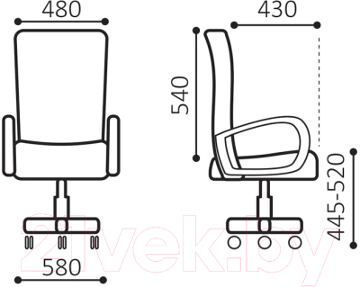 Кресло офисное Brabix Simple EX-521 / 532103 (черный)