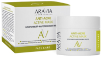 Маска для лица кремовая Aravia Laboratories Хлорофилл-каротиновая Anti-Acne Active Mask (100мл) - 