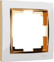 Рамка для выключателя Werkel W0011933 / a051662 (белый/золото) - 