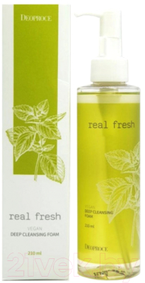 Пенка для умывания Deoproce Real Fresh Vegan Deep Cleansing Foam (210мл)