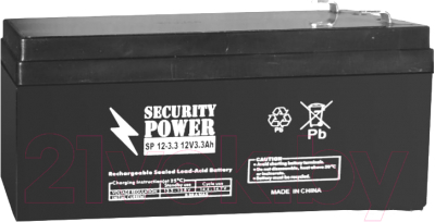 Батарея для ИБП Security Power SP 12-3.3 (12V/3.3Ah)