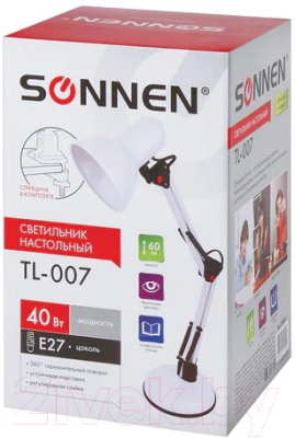 Настольная лампа Sonnen Tl-007 / 235539 (белый)