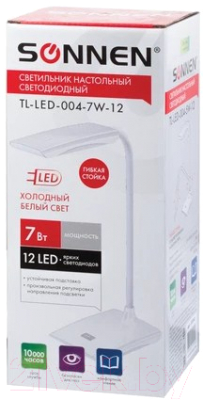 Настольная лампа Sonnen Tl-led-004-7w-12 / 235541 (белый)