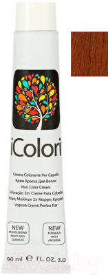 Крем-краска для волос Kaypro iColori 7.34 (блондин золотисто-медный)