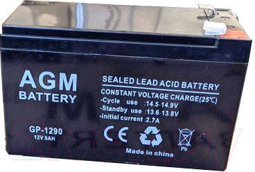 

Батарея для ИБП AGM Battery, GP-1290 F2
