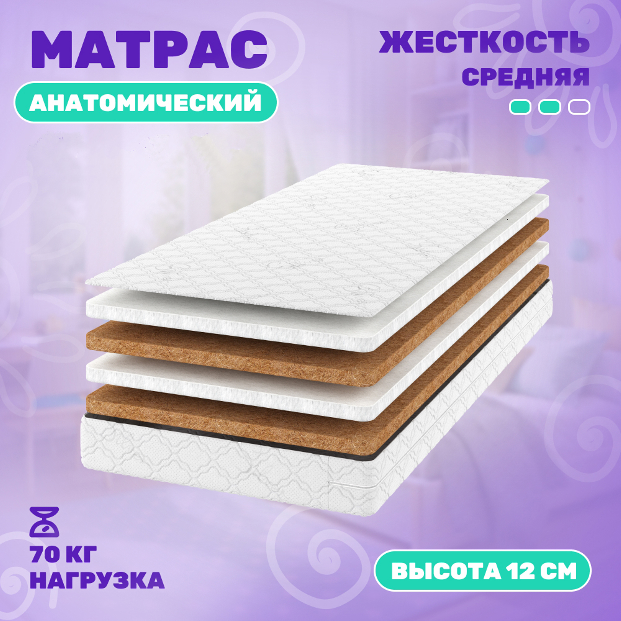 Детский матрас Капризун Джангл Хеппи 70x160 / 224357