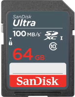 Карта памяти SanDisk Ultra SDHC Memory Card 64GB (SDSDUNR-064G-GN3IN) - 