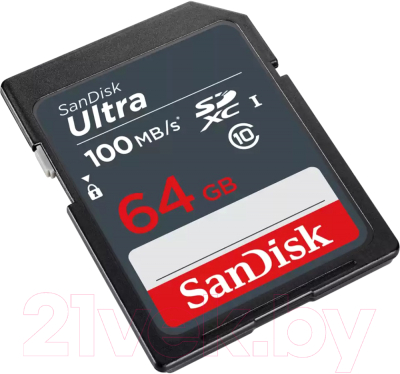 Карта памяти SanDisk Ultra SDHC Memory Card 64GB (SDSDUNR-064G-GN3IN)