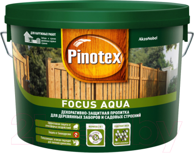 

Пропитка для дерева Pinotex, Зеленый, Focus 5253153