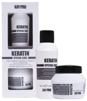 Набор косметики для волос Kaypro Cpecial Care Keratin Восстанавливающая маска 100мл+Шампунь 100мл - 