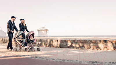Детская прогулочная коляска Lionelo Irma (черный/темно-серый)