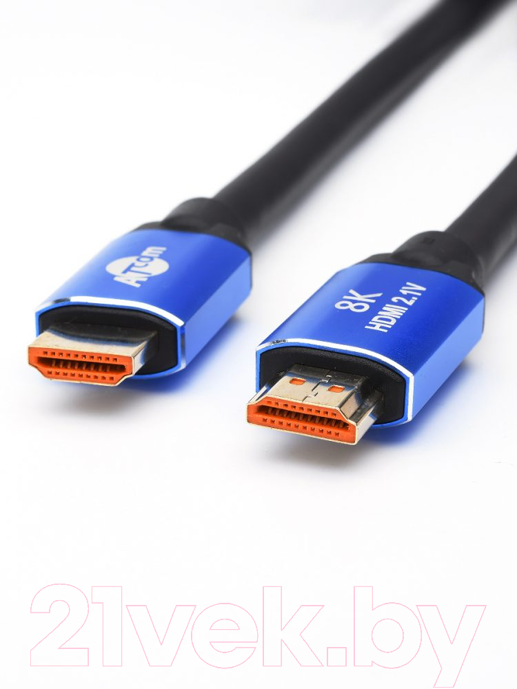 Кабель ATcom AT8887 HDMI High Speed VER 2.1 (3м, Metal Gold)