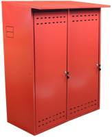 Шкаф для газового баллона КомфортПром 10013075 (красный) - 