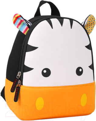 Детский рюкзак Sun Eight Зебра / SE-sp035-05 (белый/черный/оранжевый)