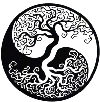 Декор настенный Arthata Дерево Инь-Янь 50x50-B / 044-1 (черный) - 