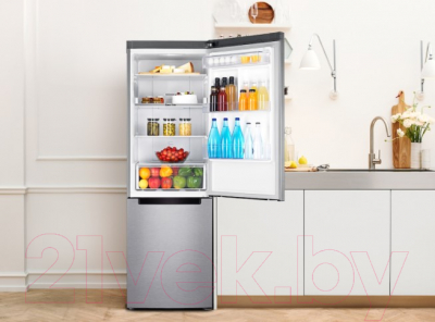 Холодильник с морозильником Samsung RB30A30N0SA/WT
