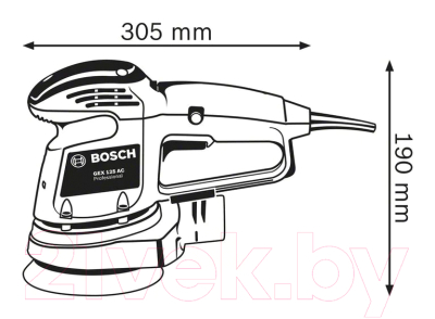 Профессиональная эксцентриковая шлифмашина Bosch GEX 34-125 Professional (0.601.372.300)