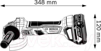 Профессиональная угловая шлифмашина Bosch GWS 180-LI (0.601.9H9.025)