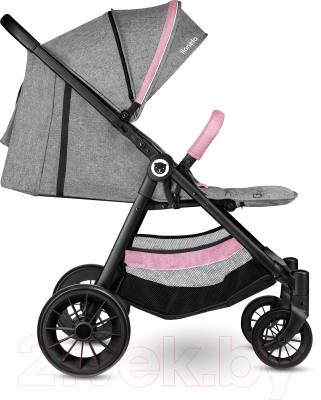Детская прогулочная коляска Lionelo Natt (серый/розовый)