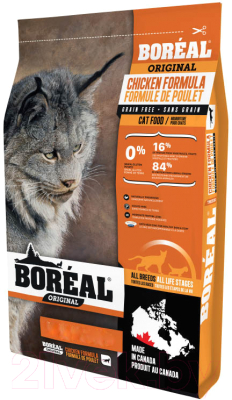 Сухой корм для кошек Boreal Original с курицей (2.26кг)